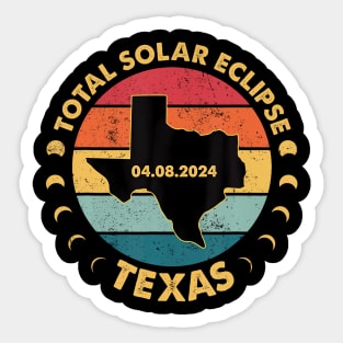 Solar Eclipse 2024 Texas Solar Eclipse Sticker
